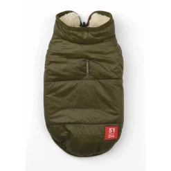 51 Degrees North Jules Coat Beige&Olijfgroen - Hondenkleding