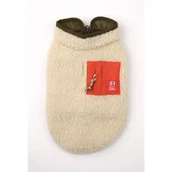 51 Degrees North Jules Coat Beige&Olijfgroen - Hondenkleding