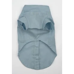 51 Degrees North The Linen Shirt Lichtblauw - Hondenkleding