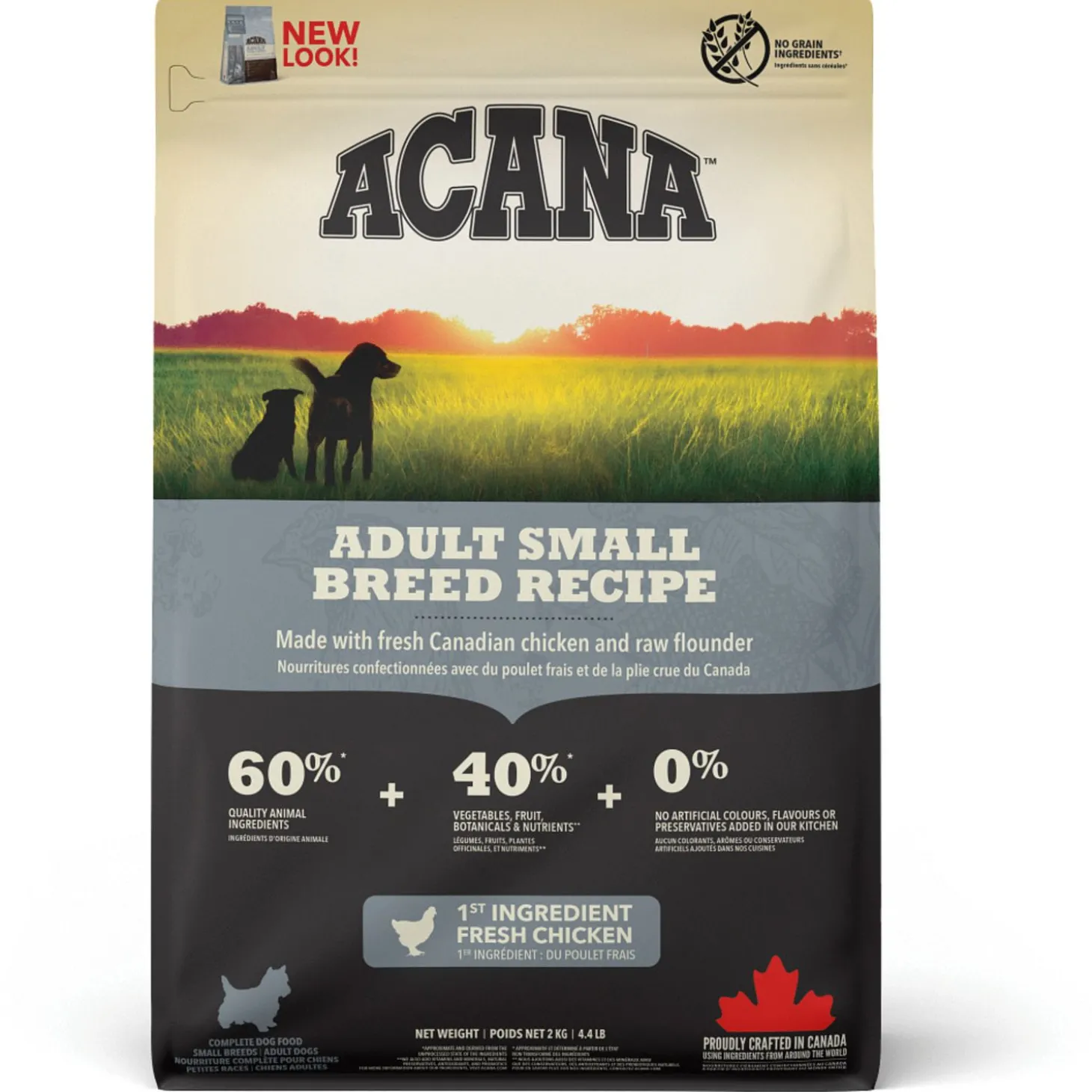 Acana Heritage Adult Small Breed - Hondenvoer - Kip Kalkoen 2 kg