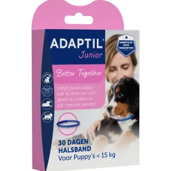Adaptil Junior Halsband - Anti stressmiddel - 37 cm Lichtblauw Transparant < 6mnd