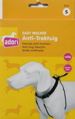 Adori Anti-Trektuig Zwart - Hondenopvoeding