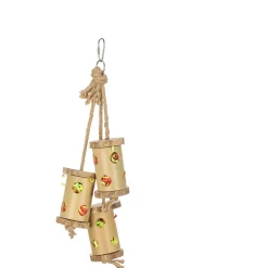 Adori Bamboo Climb N Forage - Vogelspeelgoed - 49x11x11 cm Multi-Color