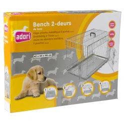 Adori Bench 2-Deurs De Luxe Verzinkt - Hondenbench