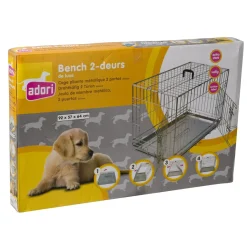 Adori Bench 2-Deurs De Luxe Verzinkt - Hondenbench