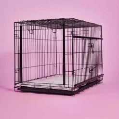 Adori Bench Met 2 Schuifdeuren Zwart - Hondenbench