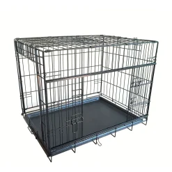 Adori Bench Met 2 Schuifdeuren Zwart - Hondenbench