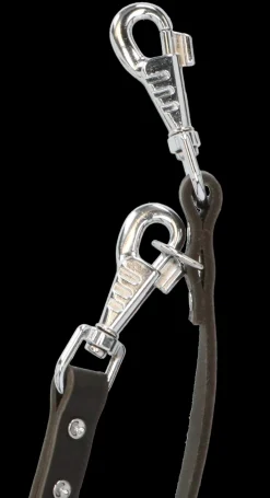 Adori Dresseerlijn Softleder Met Print - Hondenriem - 300x1.8 cm Donkerbruin M/L