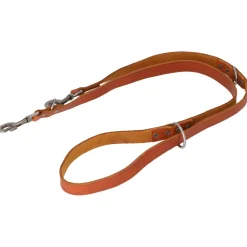 Adori Dresseerlijn Vetleder Met Print - Hondenriem - 200x2.5 cm Cognac L/Xl