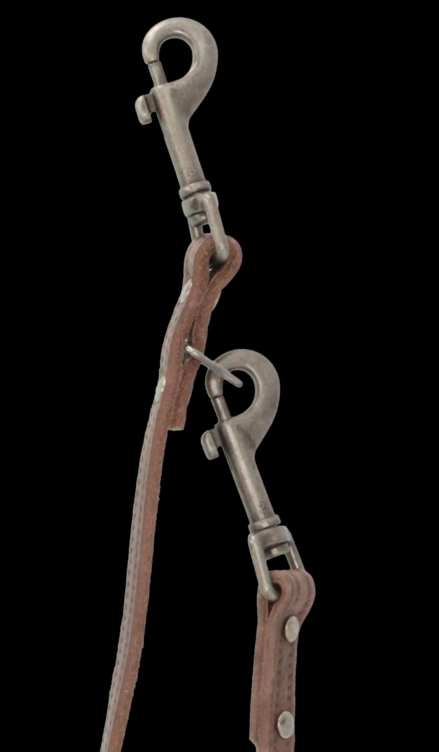 Adori Dresseerlijn Vintage Met Print - Hondenriem - 200x1.2 cm Bruin S