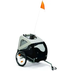 Adori Fietskar - Hondenfietskar - 125x75x95 cm Grijs Zwart