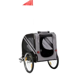 Adori Fietskar Doggy Liner Economy - Hondenfietskar - 125x95x75 cm Grijs Zwart