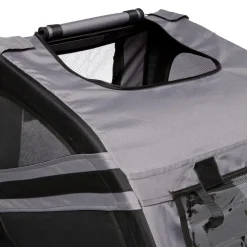 Adori Fietskar Doggy Liner Economy - Hondenfietskar - 125x95x75 cm Grijs Zwart