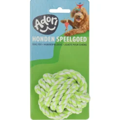 Adori Flos Bal Wit&Lime - Hondenspeelgoed