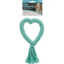 Adori Flostouw Hartje - Hondenspeelgoed - 18 cm Assorti