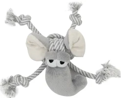 Adori Flostouw Olifant - Hondenspeelgoed - 22x13 cm Grijs