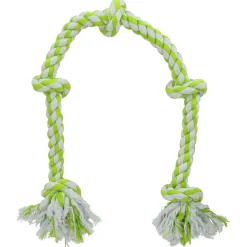 Adori Flostouw Xl Wit&Lime - Hondenspeelgoed