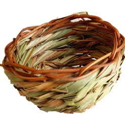 Adori Gras Nest - Vogelbroedbenodigheden - Ø11 cm Groen Bruin