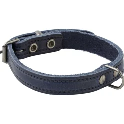 Adori Halsband Italy Met Print Old Silver Blauw - Hondenhalsband