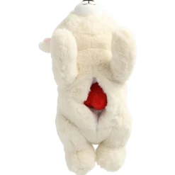 Adori Heart Beat Geruststellend Beertje Soof - Hondenspeelgoed - 31x12x11 cm Wit