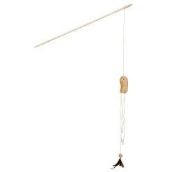 Adori Hengel Met Plush Vis - Kattenspeelgoed - Naturel per stuk