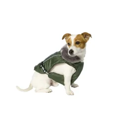 Adori Hondenjas Met Pluche Kraag Groen - Hondenkleding