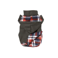 Adori Hondenjas Uitneembare Voering Zwart&Ruit - Hondenkleding