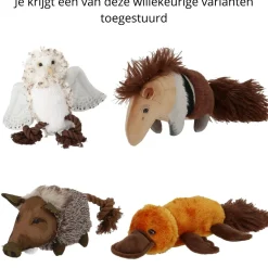 Adori Hondenspeelgoed Wildlife - Knuffel - 90 g Assorti