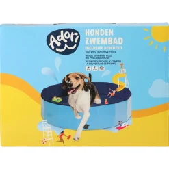 Adori Hondenzwembad Met Afdekzeil Blauw - Hondenspeelgoed