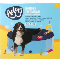 Adori Hondenzwembad Met Afdekzeil Blauw - Hondenspeelgoed