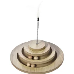 Adori Houten Kattenspel - Kattenspeelgoed - Ø32x34 cm Houtkleur