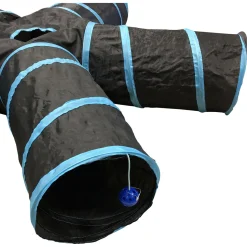 Adori Katten Tunnel 5 Gangen - Kattenspeelgoed - Ø25x50 cm Zwart