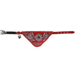 Adori Kattenhalsband Met Zakdoek - Kattenhalsband - 36x1 cm Rood