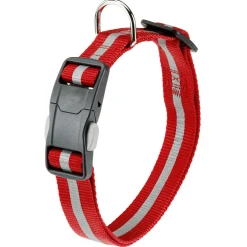 Adori Klikhalsband Reflex Rood&Reflecterend - Hondenhalsband