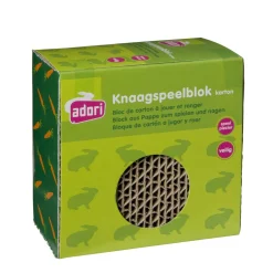 Adori Knaagspeelblok Karton - Speelgoed - 10x10x6 cm