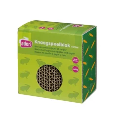 Adori Knaagspeelblok Karton - Speelgoed - 10x10x6 cm