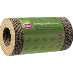 Adori Knaagspeeltje Boomstam Karton - Speelgoed - Ø9.5x18 cm Bruin