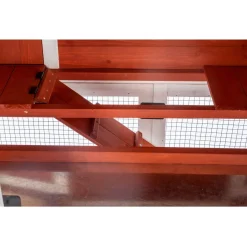 Adori Konijnenhok Hazel - Dierenverblijf - 141x67x112 cm Rood Wit