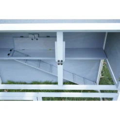 Adori Konijnenhok Ozzy - Dierenverblijf - 140x70x111 cm Lichtgrijs Wit