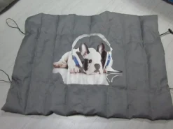 Adori Kussen Oprolbaar Music Dog - Hondenkussen - 80x65 cm Blauw