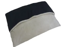 Adori Kussen Slaapzak Supersoft - Hondenbed - 100x70 cm Donkergrijs Wit