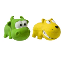 Adori Latex Toy Kopdiertje Met Pieper - Hondenspeelgoed - 9 cm Assorti