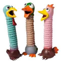 Adori Latex Toy Vogel Met Pieper - Hondenspeelgoed - Assorti per stuk