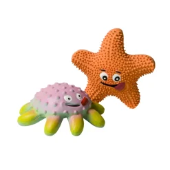 Adori Latex Toy Zeedier Met Pieper - Hondenspeelgoed - 12 cm Assorti