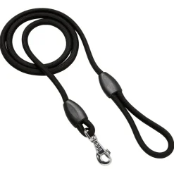 Adori Looplijn Nylon Rond Zwart - Hondenriem