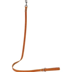Adori Looplijn Vetleder Gevoerd Handvat - Hondenriem - 130x1.8 cm Cognac Cognac M/L