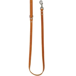 Adori Looplijn Vetleder Gevoerd Handvat - Hondenriem - 130x1.8 cm Cognac Cognac M/L