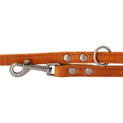 Adori Looplijn Vetleder Met Print - Hondenriem - 130x1.4 cm Cognac S