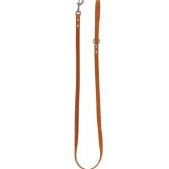 Adori Looplijn Vetleder Met Print - Hondenriem - 130x1.4 cm Cognac S