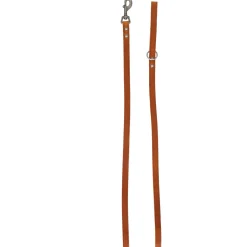 Adori Looplijn Vetleder Met Print - Hondenriem - 180x1.8 cm Cognac M/L